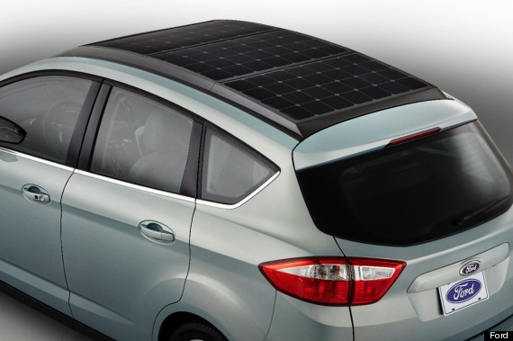 Solar panel for car shop roof