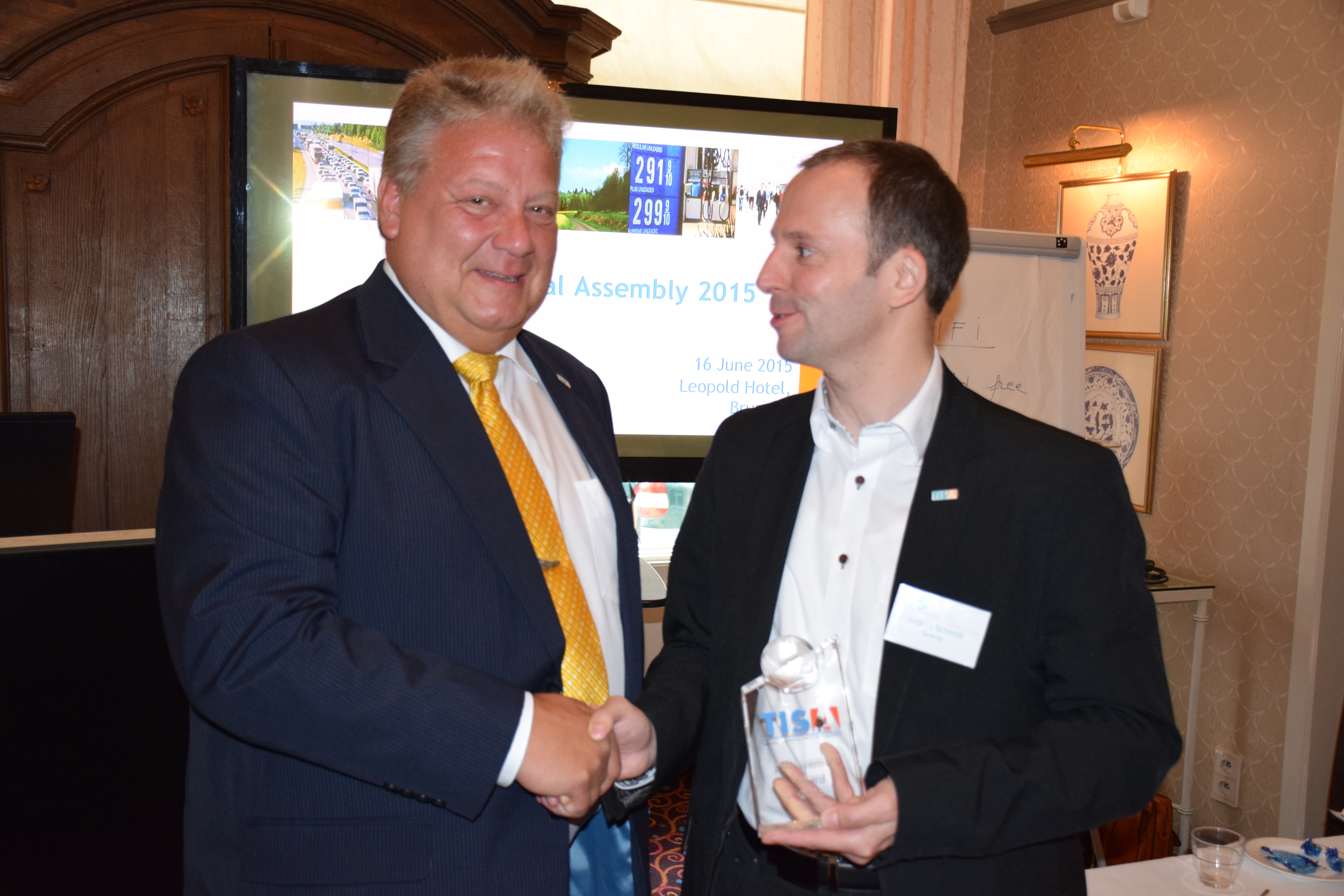 Andreas Schmid received the TISA Achievement Award