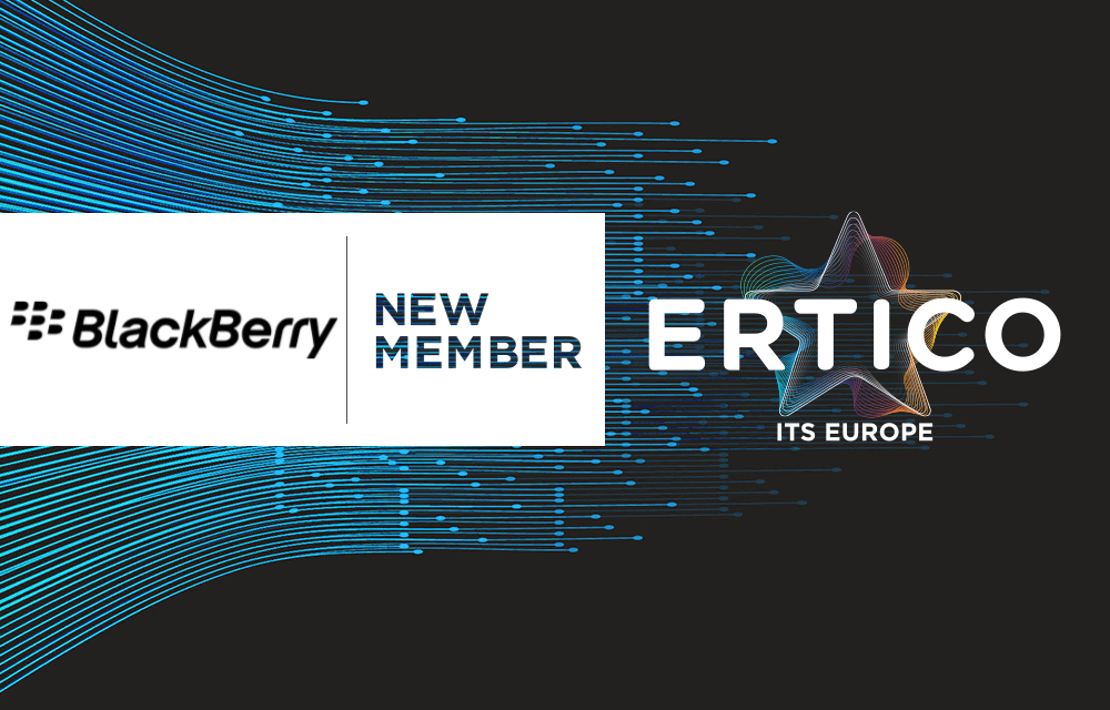 Towards safer, cleaner and secure smart mobility with a new ERTICO Partner: BlackBerry