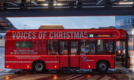Brussels bus company STIB spreading Christmas wishes in song