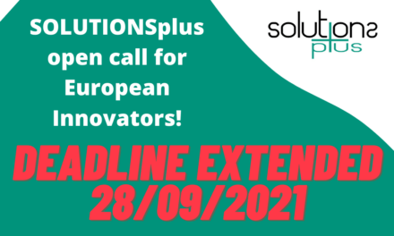 Deadline extended to apply for SOLUTIONSplus call for innovators