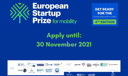 Have you applied for the European Startup Prize for Mobility? Applications open until 30 November 2021