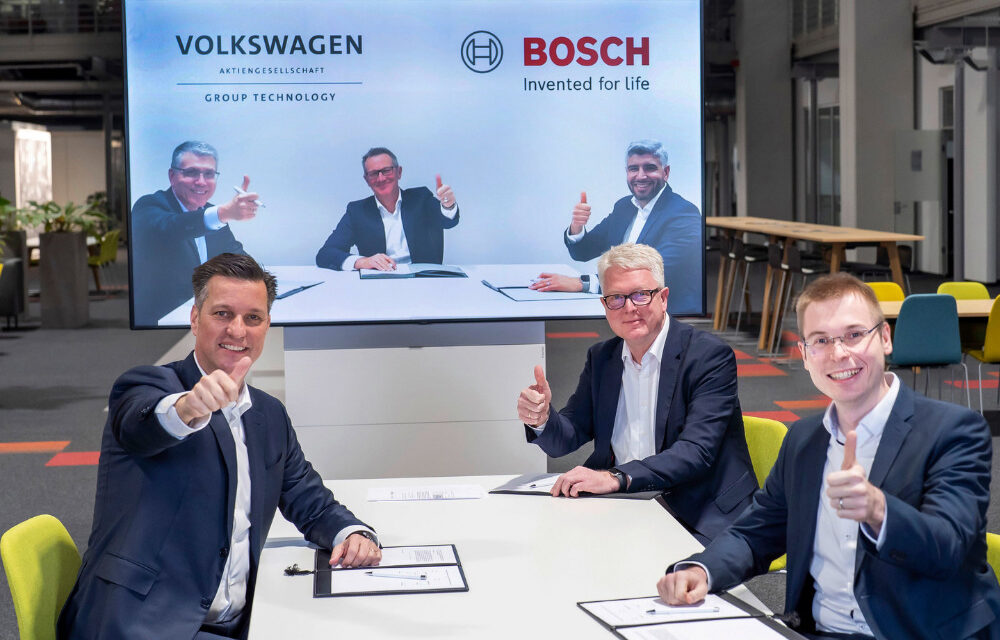Volkswagen and Bosch collaborate on battery manufacturing solutions