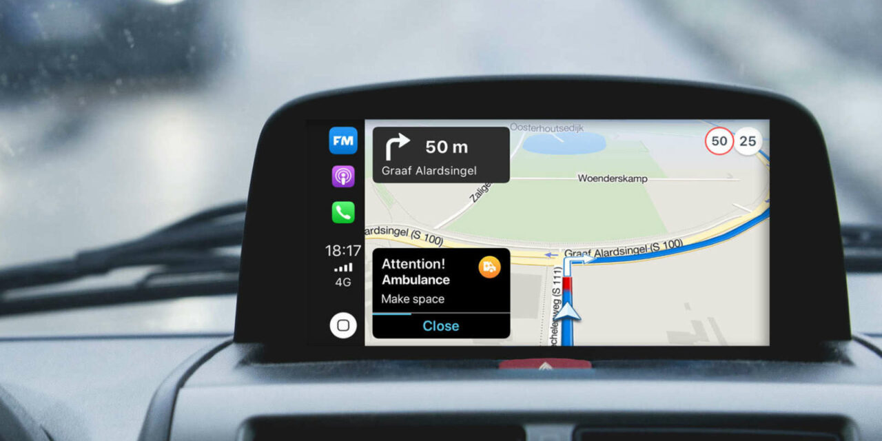 Flitsmeister warnings for emergency services soon to be included in navigation systems