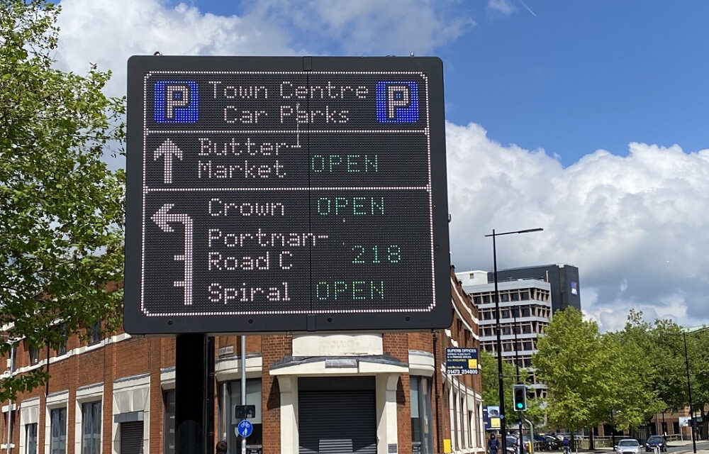 SWARCO Traffic delivers new parking guidance solution for Ipswich Borough Council
