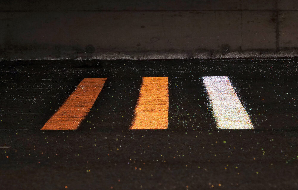 SWARCO tests orange road markings to increase safety