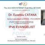 Dr Catana, Head of Transport for Logistics at ERTICO receives the 2024 IPv6 Hall of Fame