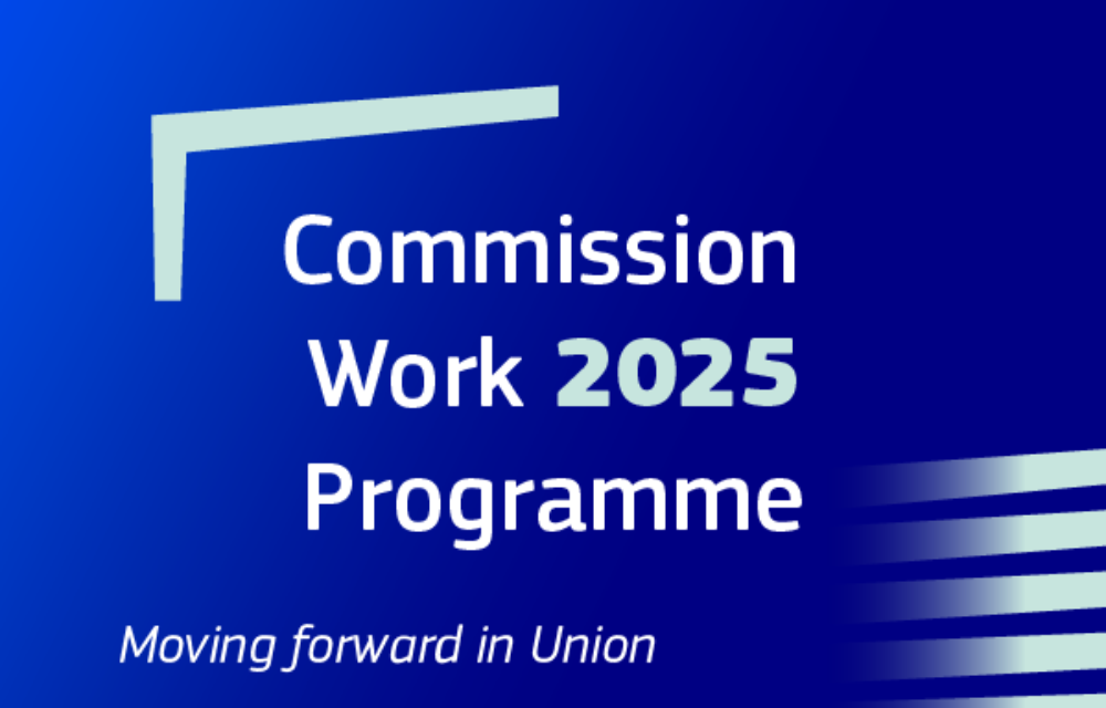 European Commission releases 2025 Work Programme 