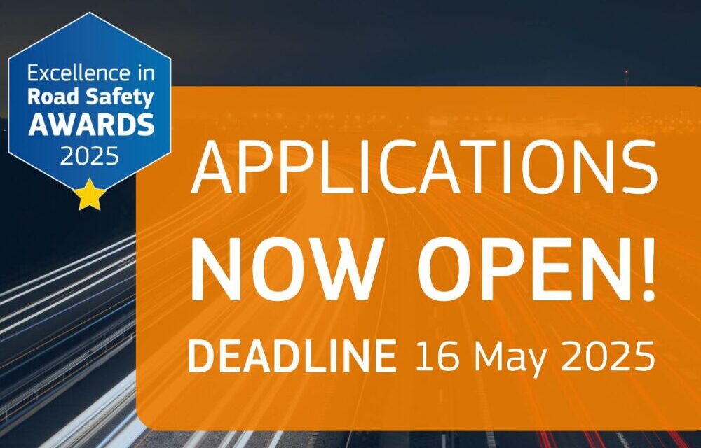 Applications open for the Excellence in Road Safety Awards 2025
