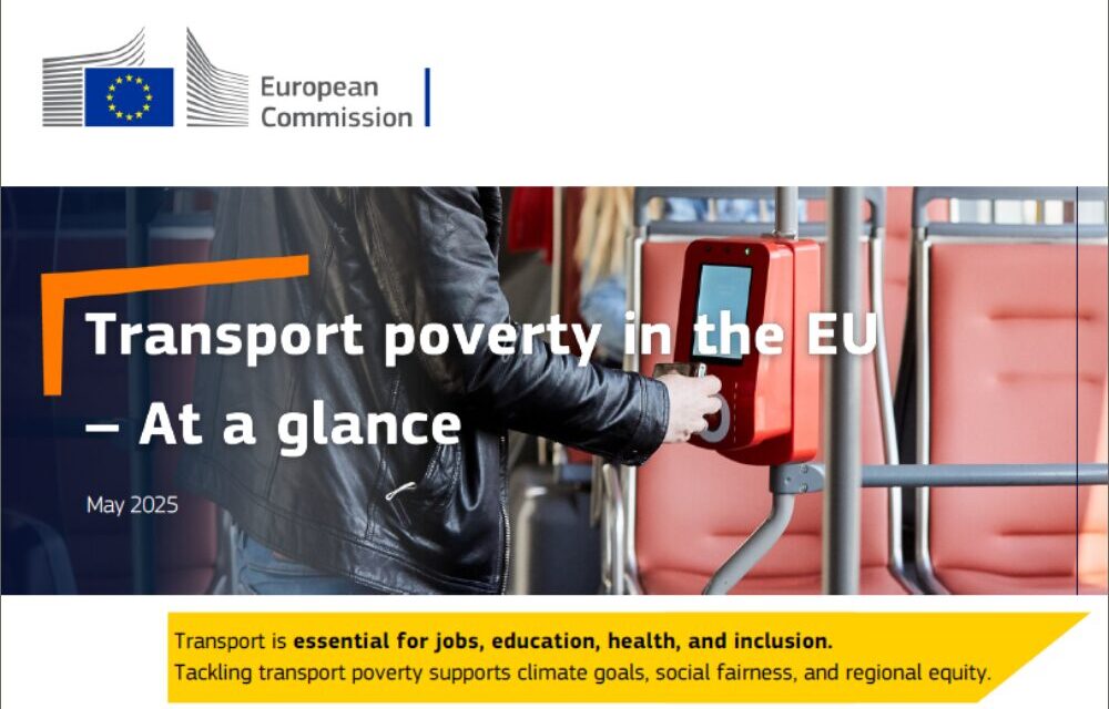 Recommendations to tackle transport poverty and promote fair, sustainable mobility